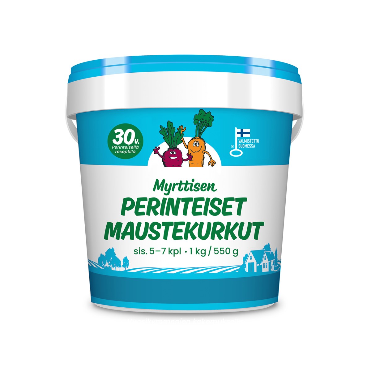 Perinteiset maustekurkut 550g